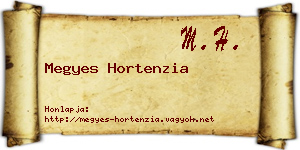 Megyes Hortenzia névjegykártya